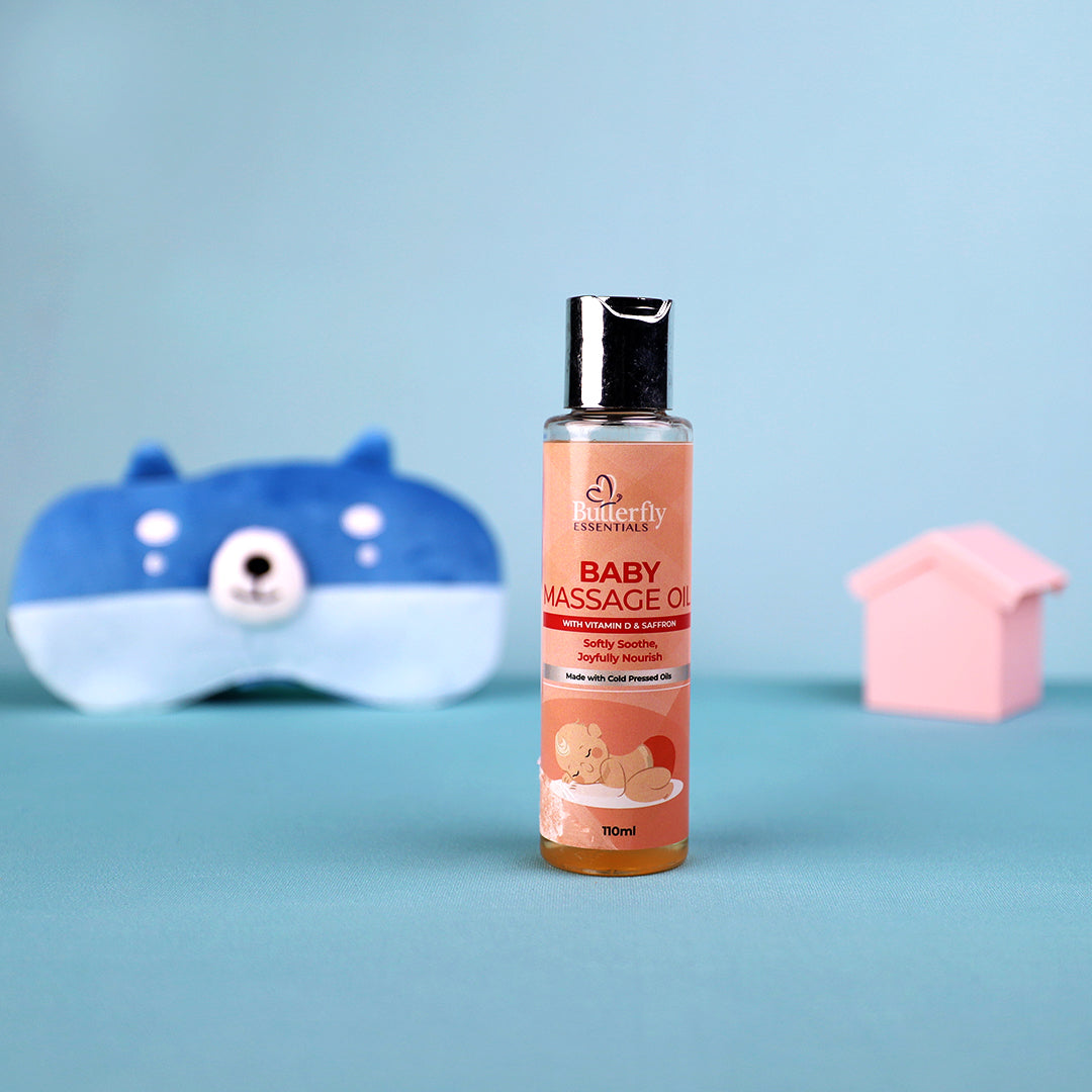 Baby Massage Oil - Natural Soothing Oil for Gentle Infant Skin Care